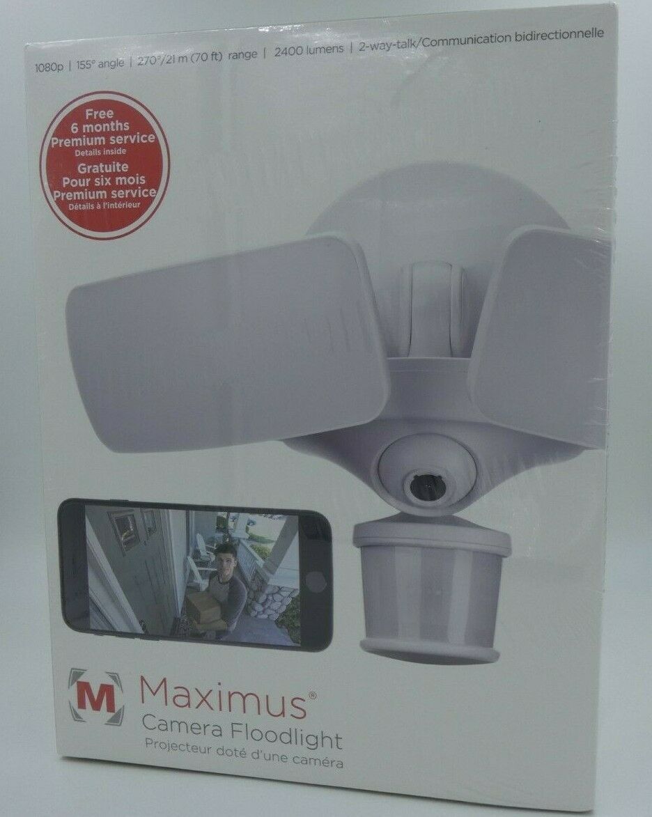 Maximus Smart Security Camera Floodlight Led Wifi By Kuna Hd 1080p Weatherproof Internet Video Cameras Internet Web Camera From Liuxuejun46411