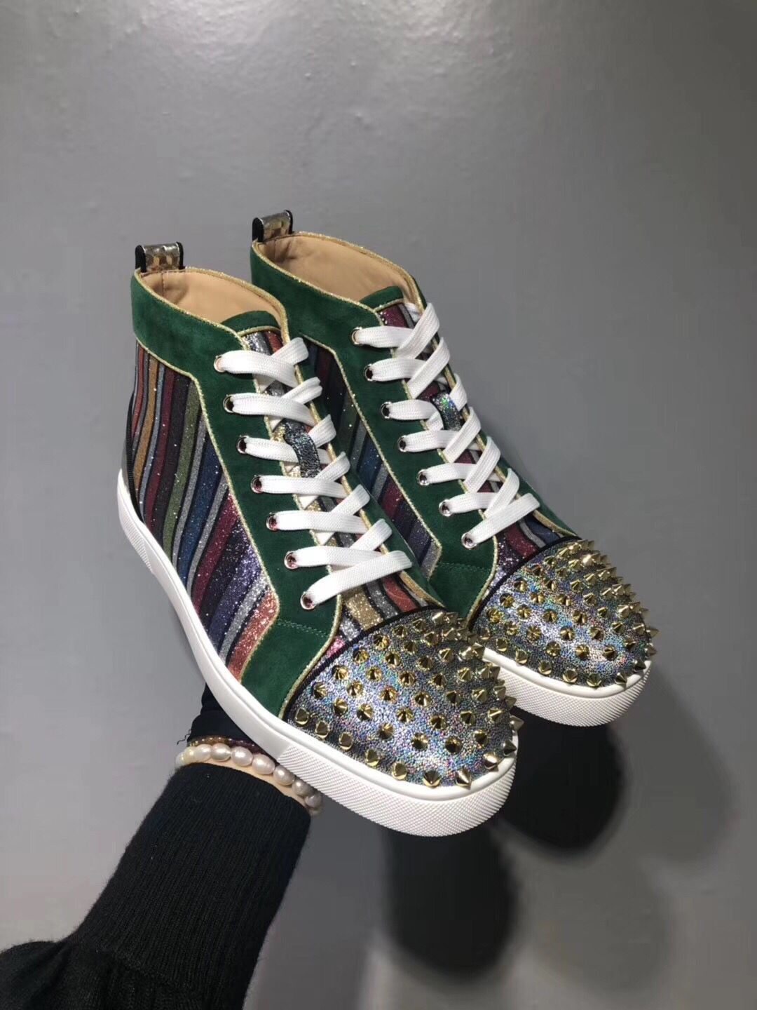 glitter sneakers wedding