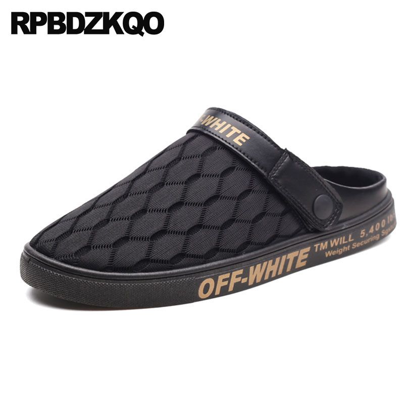 mens closed toe slides