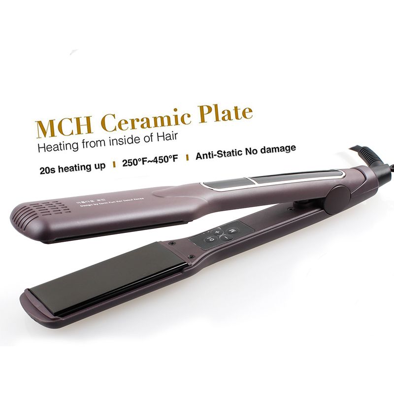 wet to straight hair straightener