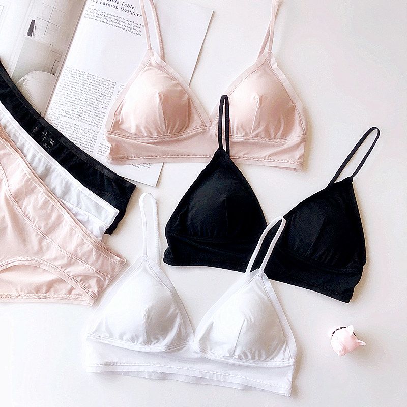 simple black bralette