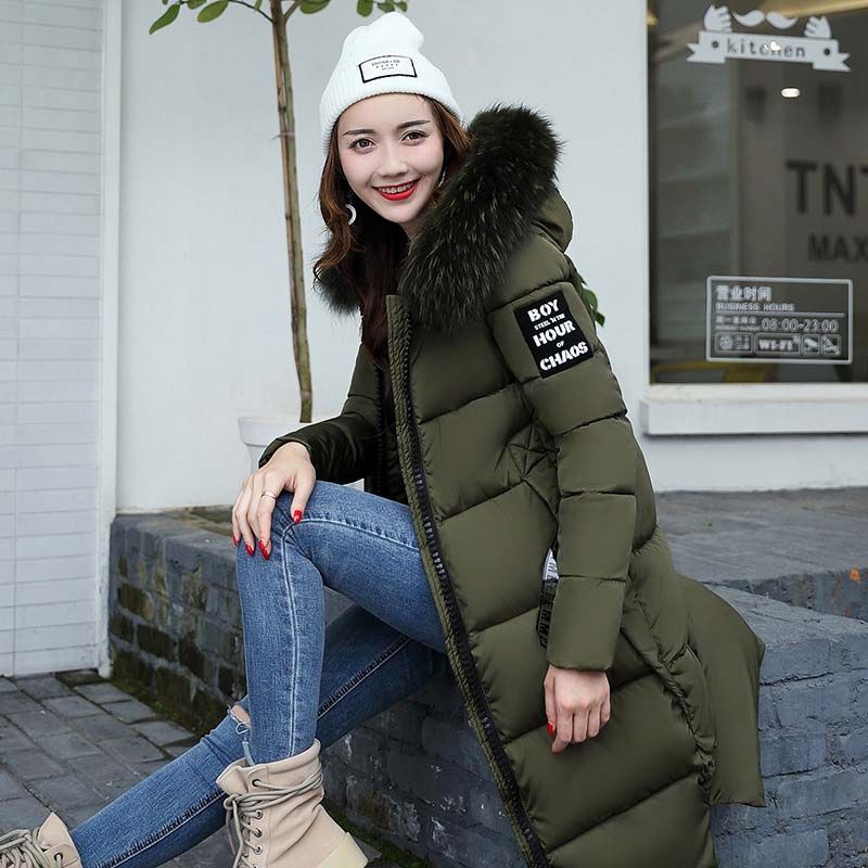 women's green coat with fur hood