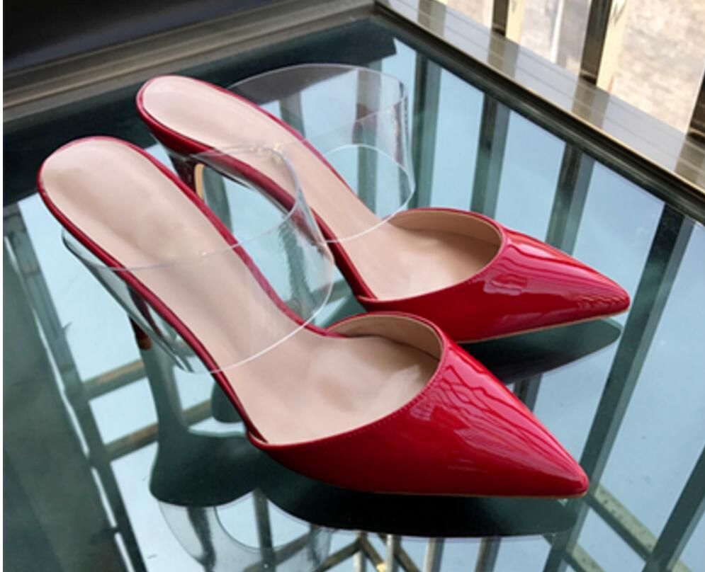 sandalias verao 2019 vermelha