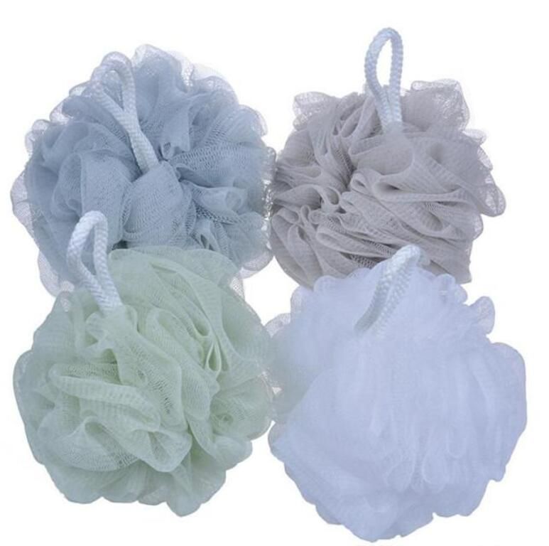 Wholesale Best Quality BRAND 60g Big Bath Shower Sponge Pouf Loofahs Mesh Body Shower Ball Back