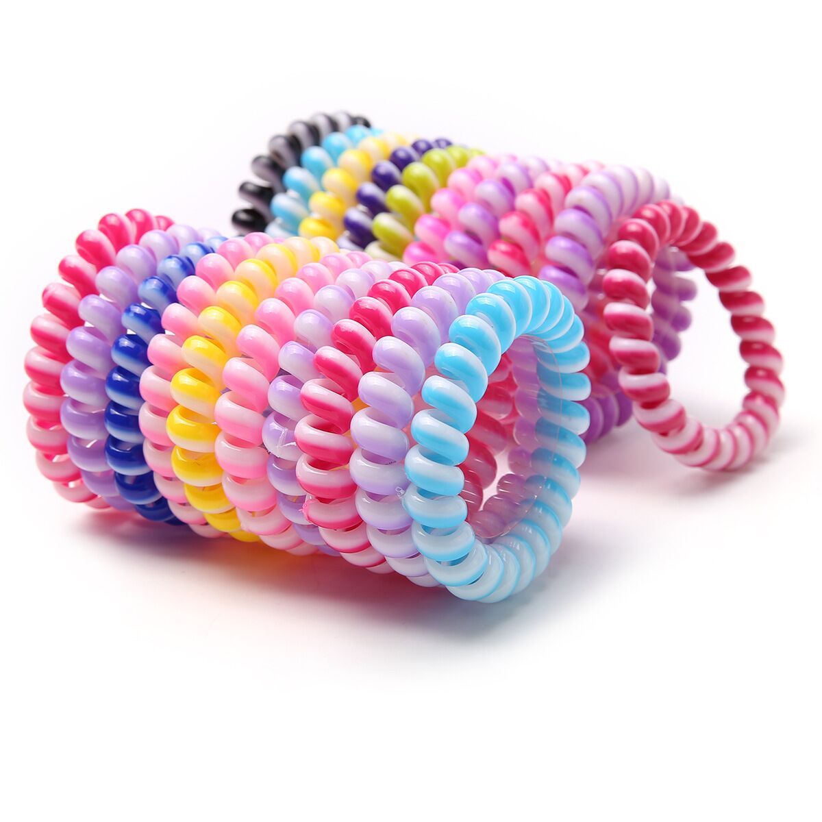 100 Piezaslote De Banda Elástica Para El Cabello Para Niñas 100 Piezaslote De Banda Elástica Para El Cabello Para Niñas