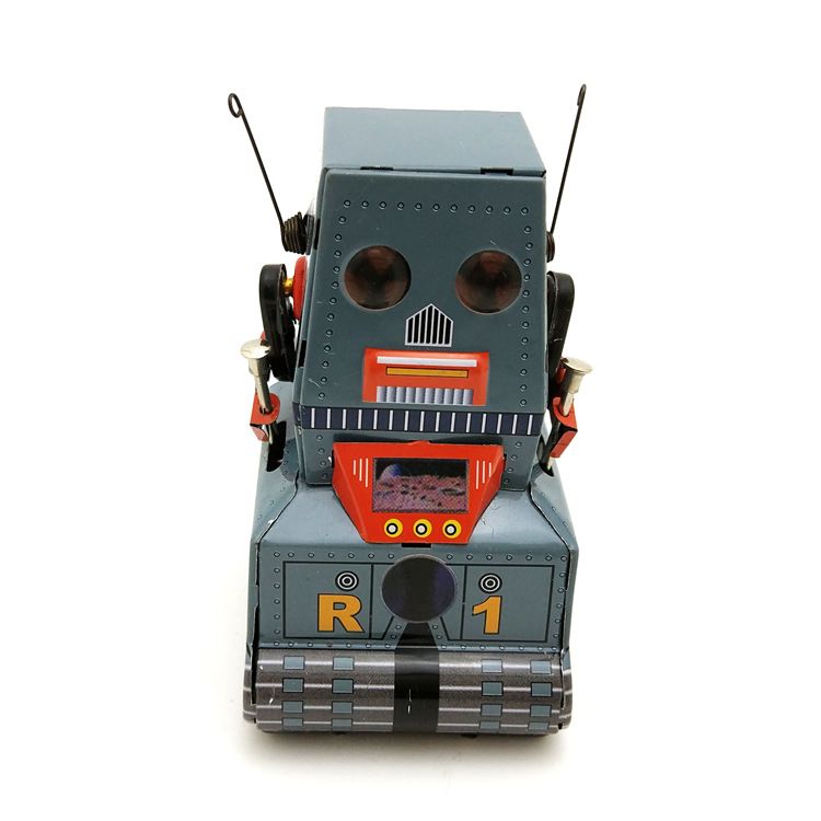 Cartoon Tinplate Tank Robot Wind-up Toy, Retro Personal Pendants, Ornament, Nostalgic Style, Kid' Party Birthday Christmas Gifts, Collecting Cartoon Tinplate Tank Robot Wind-up Toy, Retro Personal Pendants, Ornament, Nostalgic Style, Kid' Party Birthday Christmas Gifts, Collecting