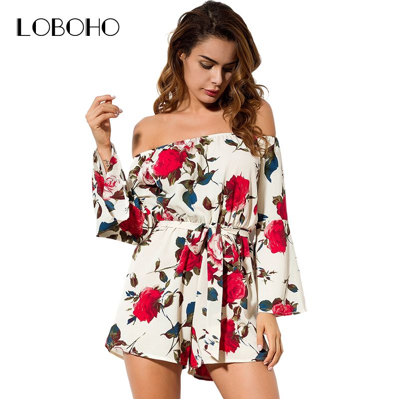 off shoulder rompers