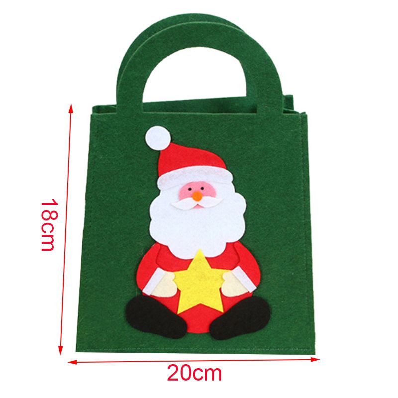 bolsas de fieltro para dulceros de navidad