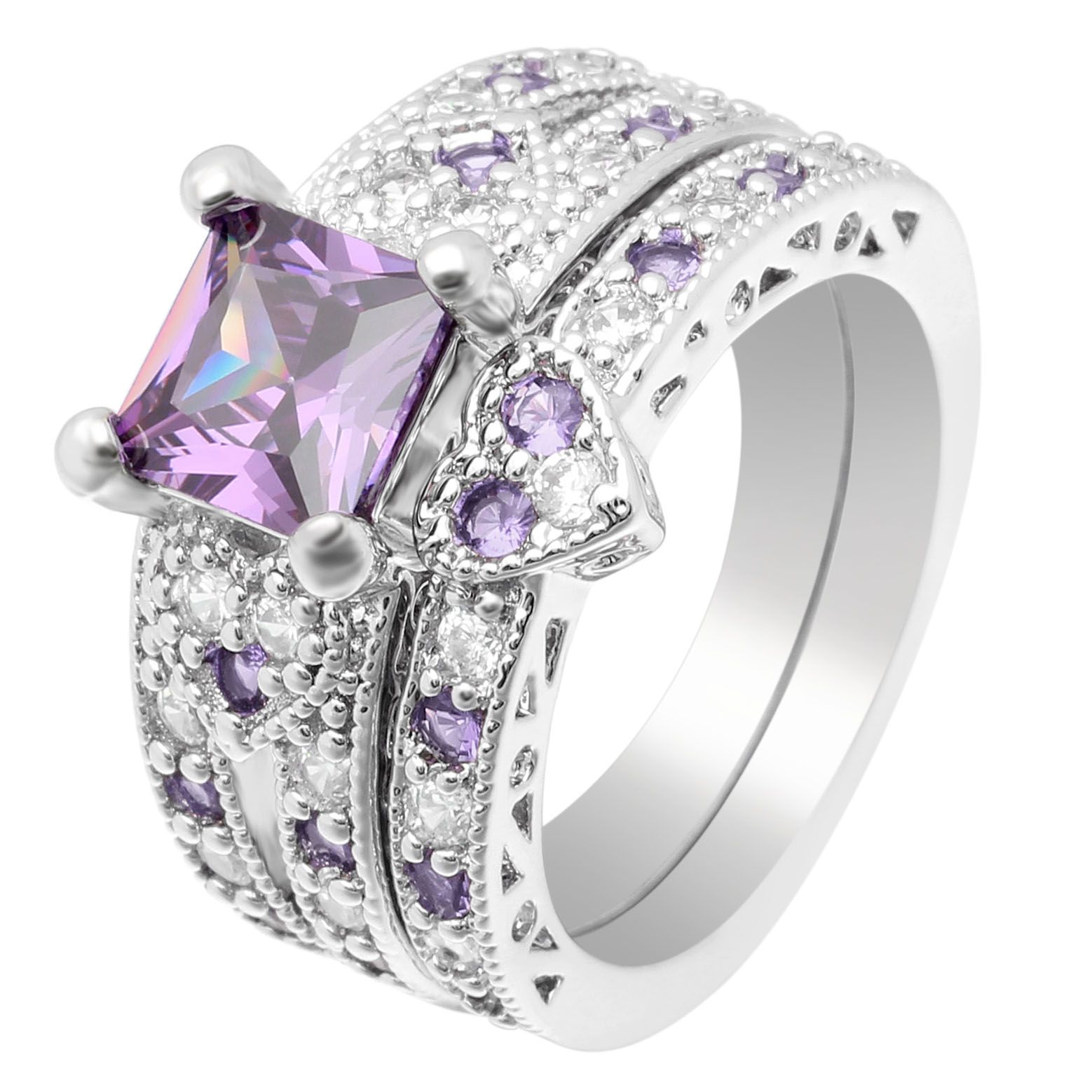 2020 New Fashion Trend Couples Ring Set Engagement Wedding Jewelry