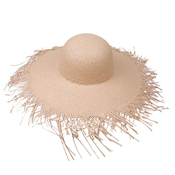 large straw beach hat