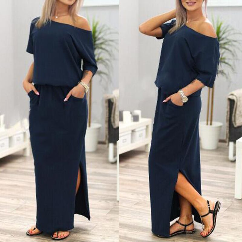 womens boho maxi dress