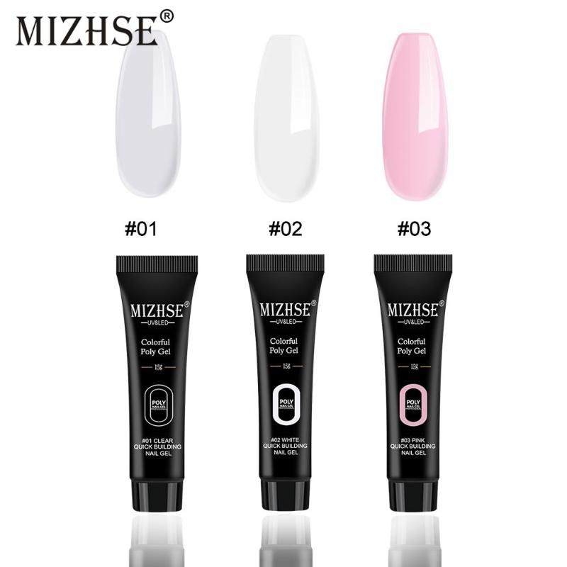 Mizhse Clear White Pink For Nails Extention Acryl Gel Varnish Hybrid 15g Nail Polish Finger Nail Art Manicure Nail Gel Set Nutra Nail Gel From Jiami 11 95 Dhgate Com