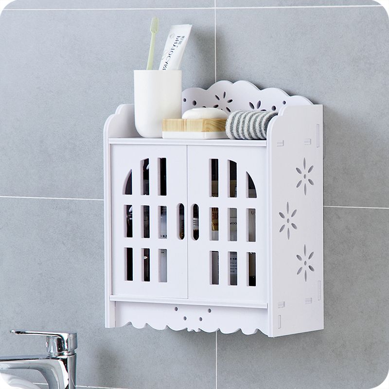 2020 Free Punching Solid Wood Bathroom Wall Mounted Shelf Bathroom Shower Storage Cabinet Shelf Accessories Wf911335 From Jiguan 25 07 Dhgate Com