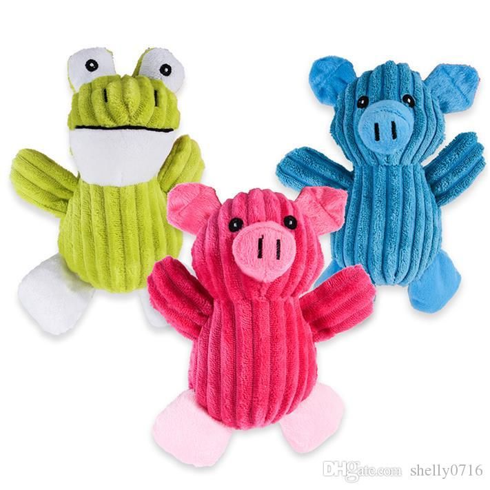 plush pig dog toy