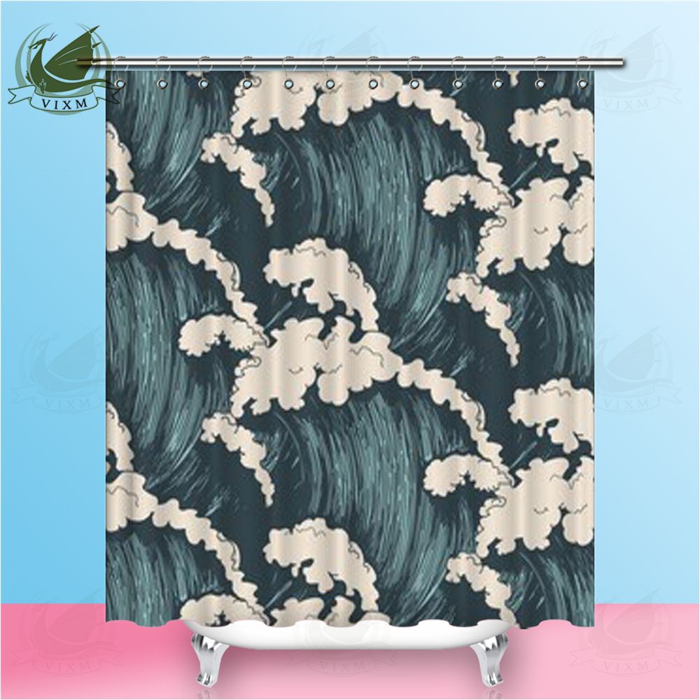 2019 Vixm Sea Wave Blue Background Storm Surf Water Shower