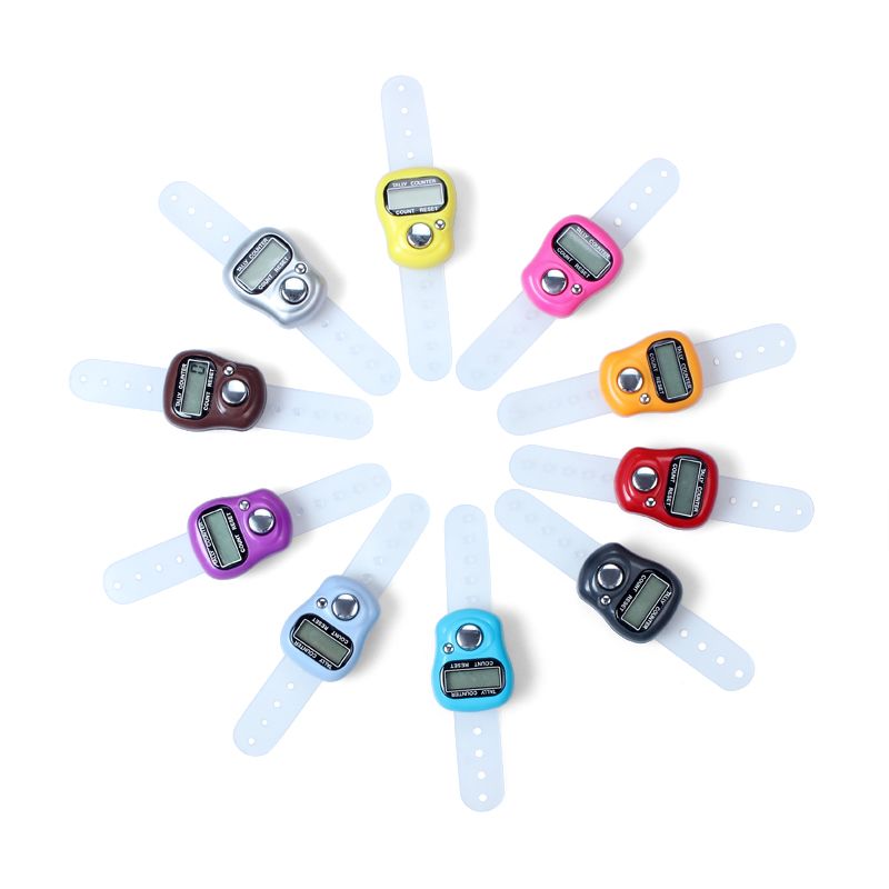 DIGITAL FINGER RING TALLY COUNTER HAND HELD KNITTING ROW COUNTER CLICKER TASBEEH