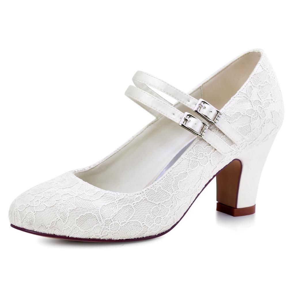 white ivory wedding shoes