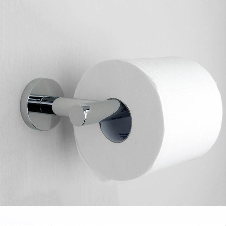 SOLID BRASS CHROME FINISHED WALL MOUNTED TOILET ROLL HOLDER BATHROOM ACCESSORY
