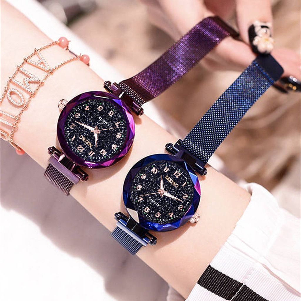 Zerotime 501 2019 New Fashion Starry Sky Flat Glass Quartz Mesh With Magnetic Buckle Ladies Watch Lurxy Design Best Wrist Watches The Best Watches From Shemei 27 34 Dhgate Com