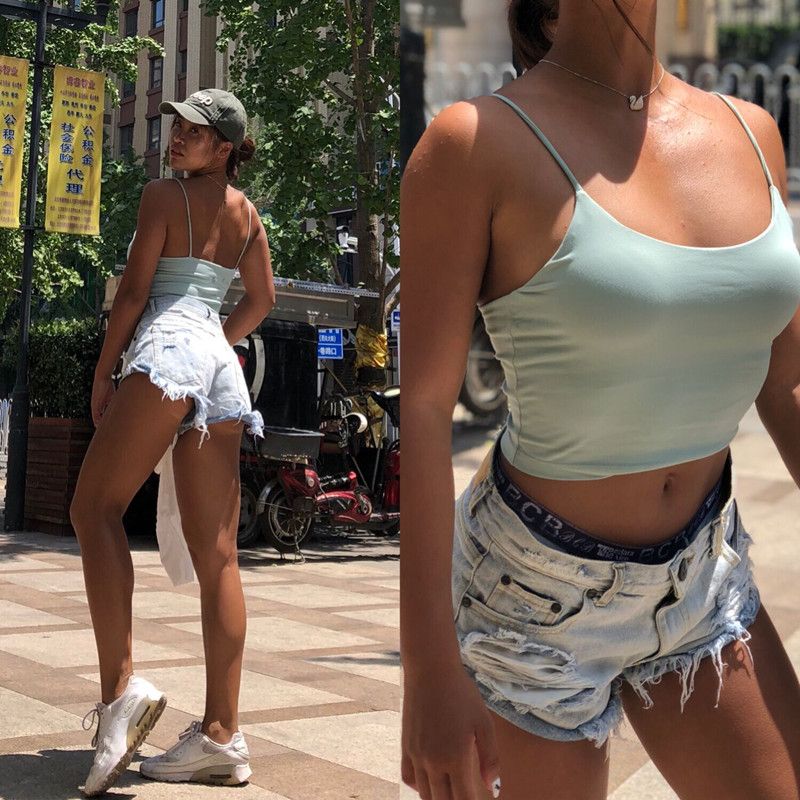 strappy workout tops