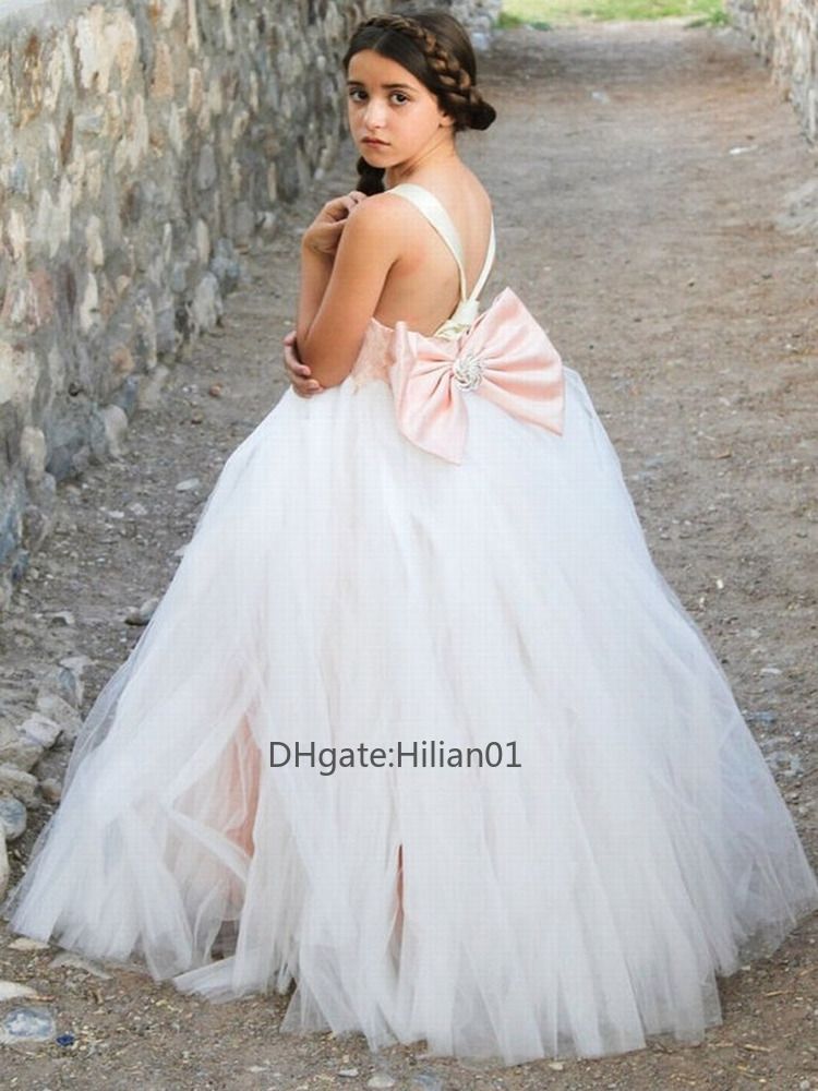 big fluffy flower girl dresses