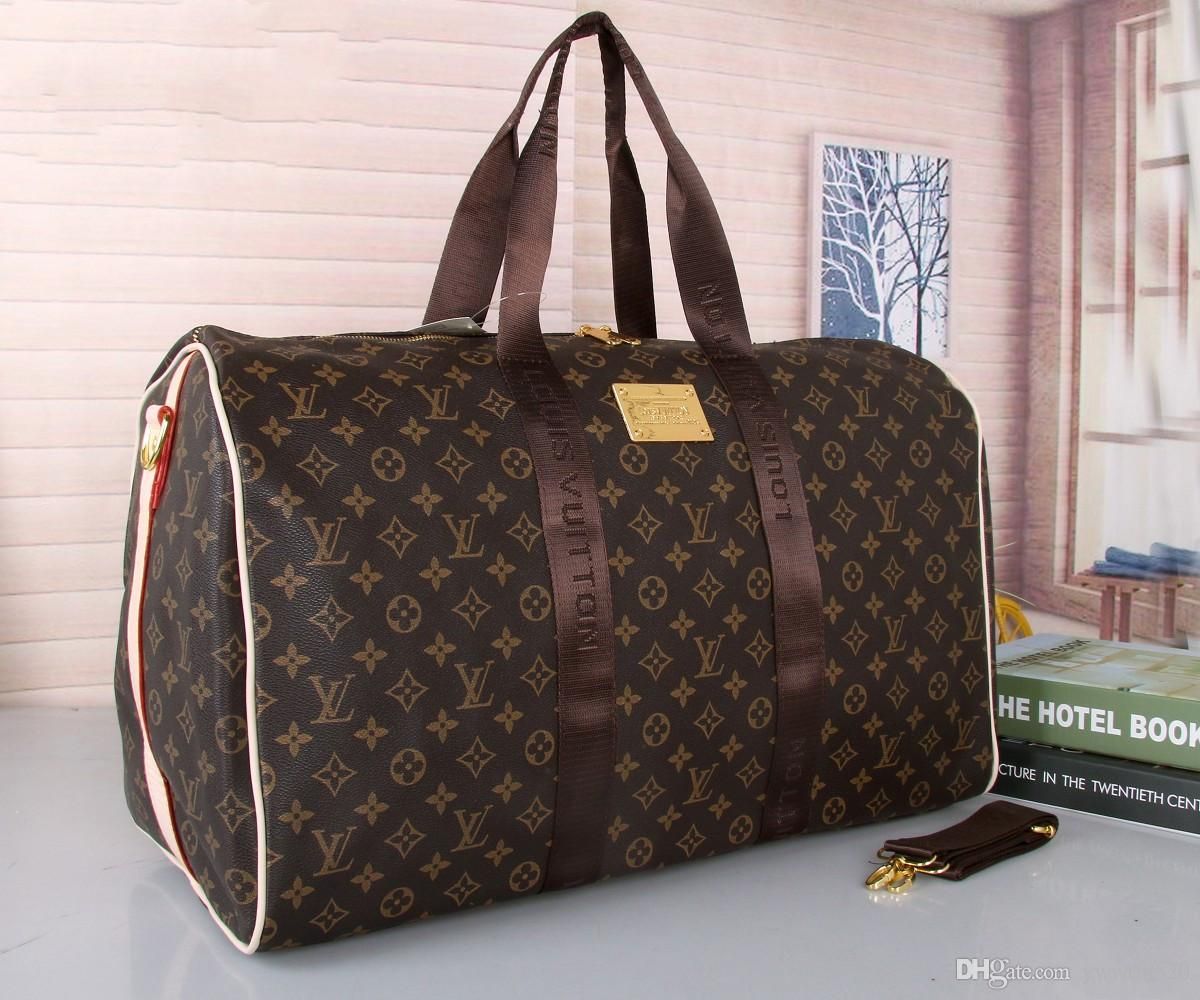 2020 Keepall 55CM Louis Vuitton Handbag Luxury Brands Designers Men Women Travel Bag Duffle Bag ...