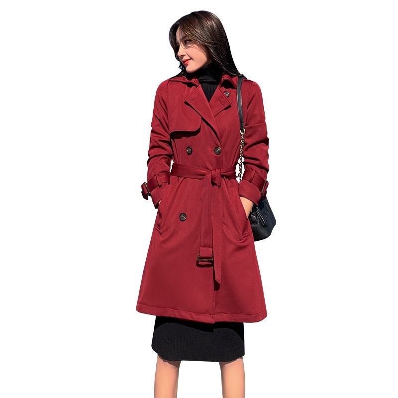 2020 Autumn Oversized Female Hooded Trench Coat Women Turn Down Collar Long Sleeve Ladies 2018 Spring Cardigan Gabardina Mujer From Pattern68 29 27 Dhgate Com Down Womens Trench Coats You Ll Love