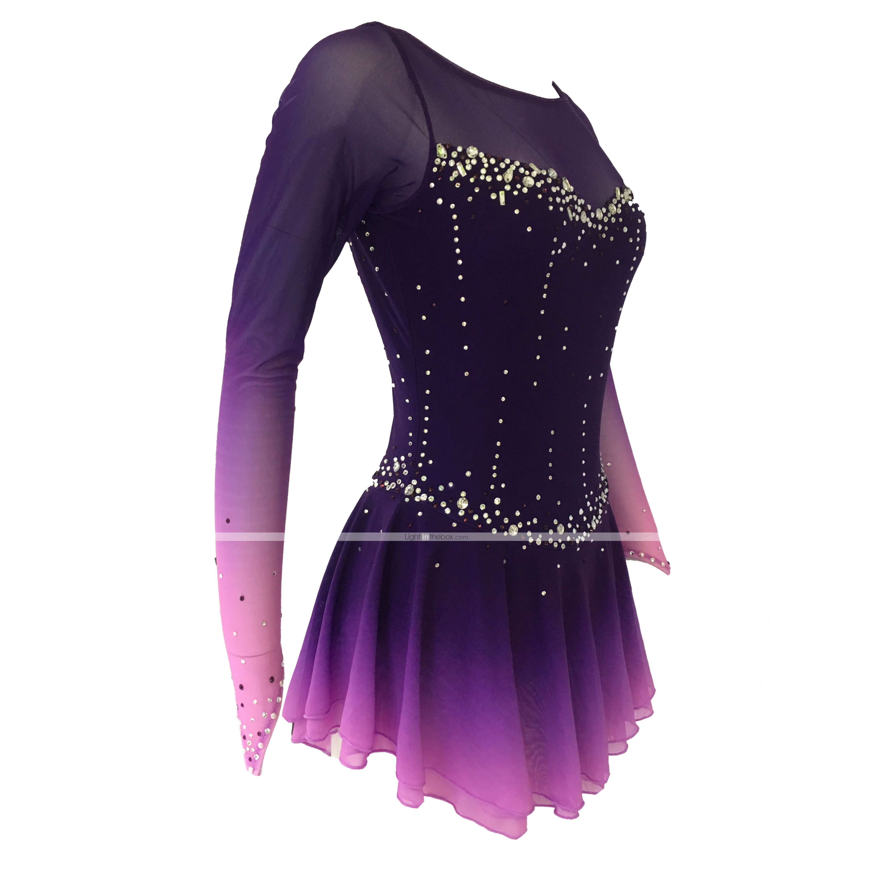 Acquistare Vestiti Di Prestazione Pattinaggio Su Ghiaccio Dress Girls LIU  HUO Figura Vestito Delle Donne Di Pattinaggio Bambini Concorso Strass  Stretch Tessuti Viola Economico | Consegna Veloce E Qualità | It.Dhgate