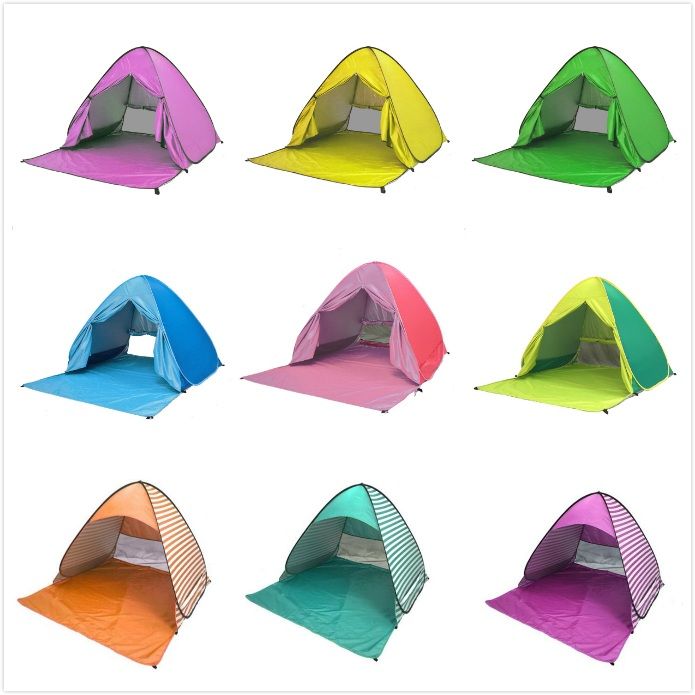 خيمة شاطئ السفر الخيام يطفو على السطح التلقائي المفتوحة خيمة الأسرة خفيفة قابلة للطي خيمة السياحية السمك التخييم الخيام من عند Timelessdream 114 44ر س Kr Dhgate Com