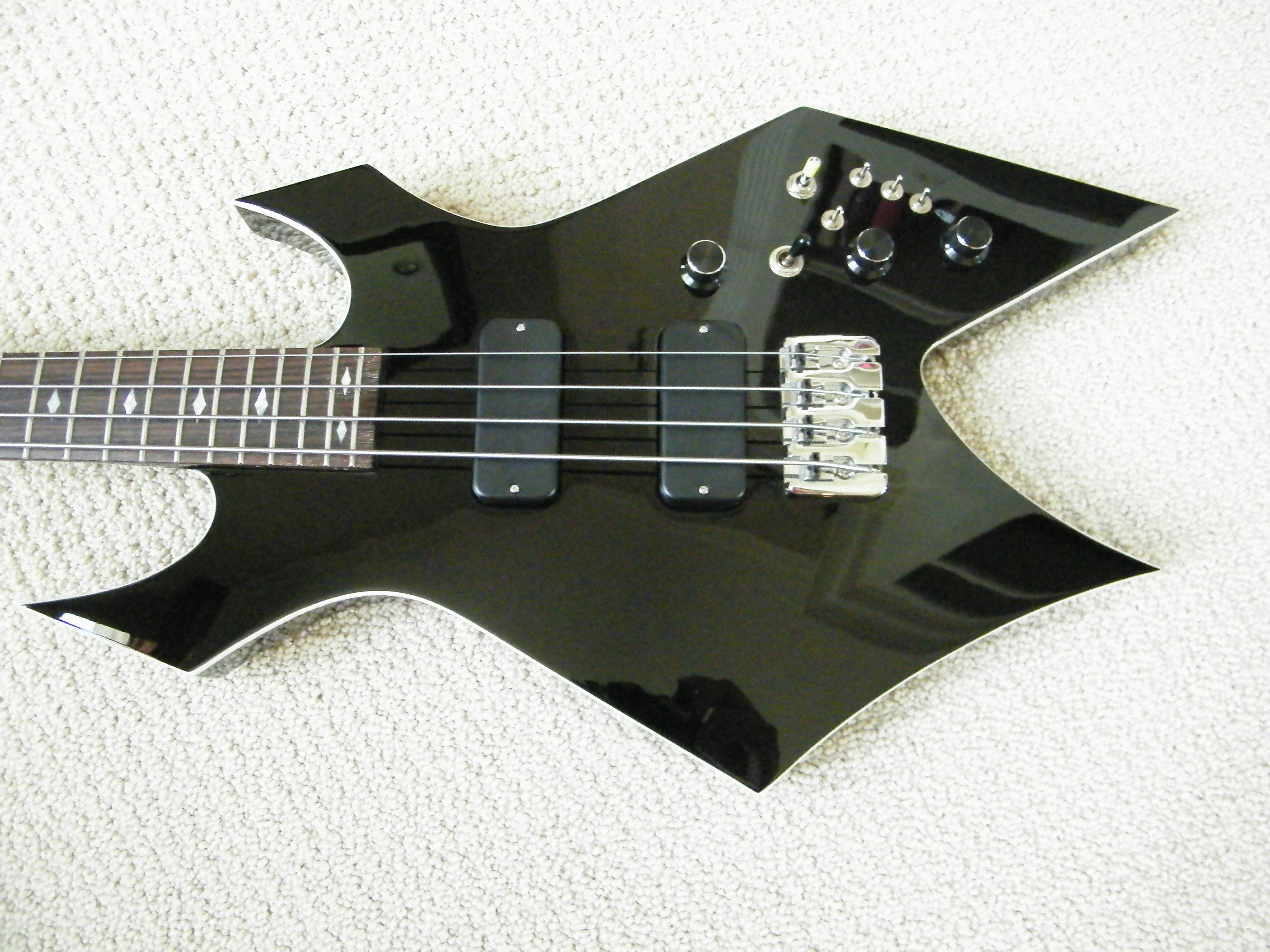 Cusotm Shop Nikki Sixx Of Motley Crue Rich Warlock Bass With Reverse