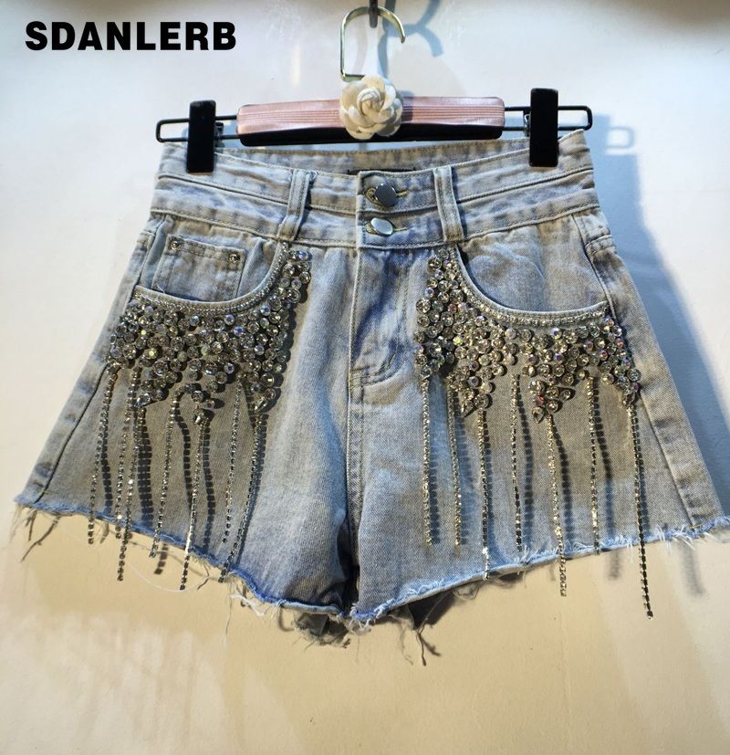 slimming jean shorts