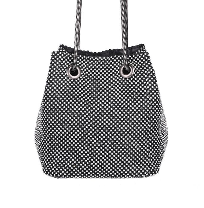 drawstring evening bag