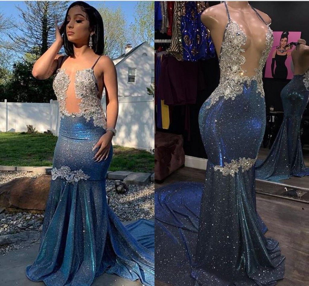 Off Shoulder Long Sleeve Special Occasion Dresses Women Beaded Crystal Mermaid Prom Formal Evening Dress 2020 