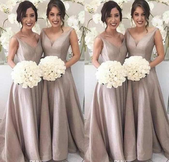 elegant bridesmaid gown