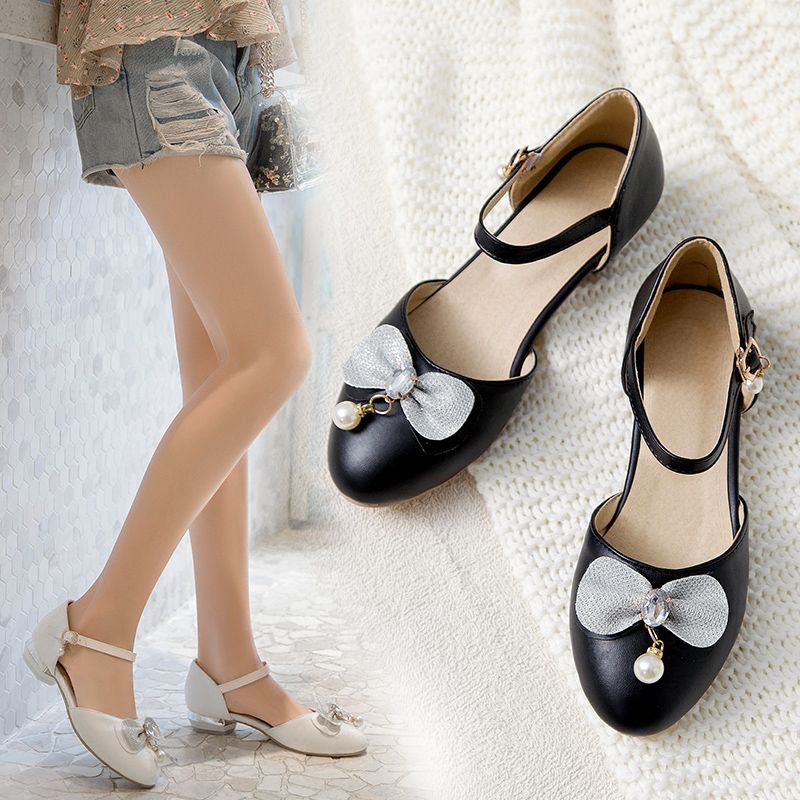 cute black heels with bow