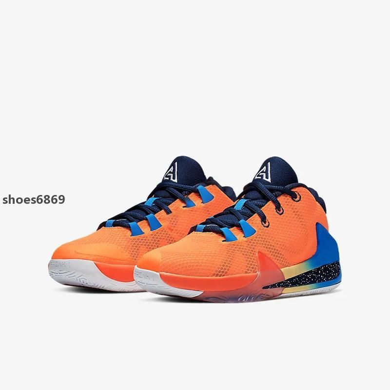 orange giannis shoes