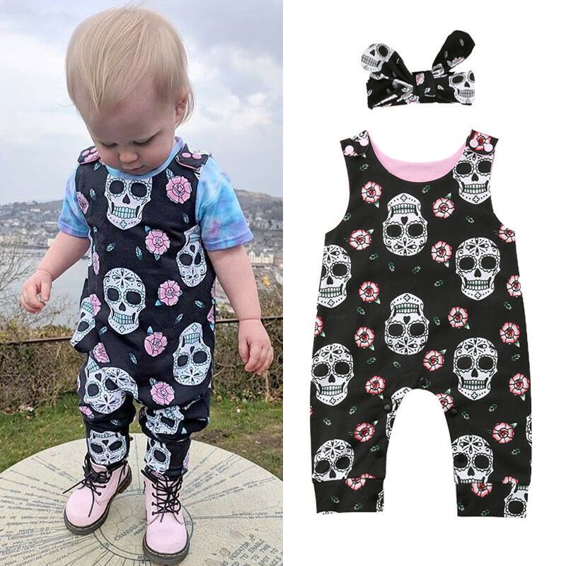 baby girl skull clothes