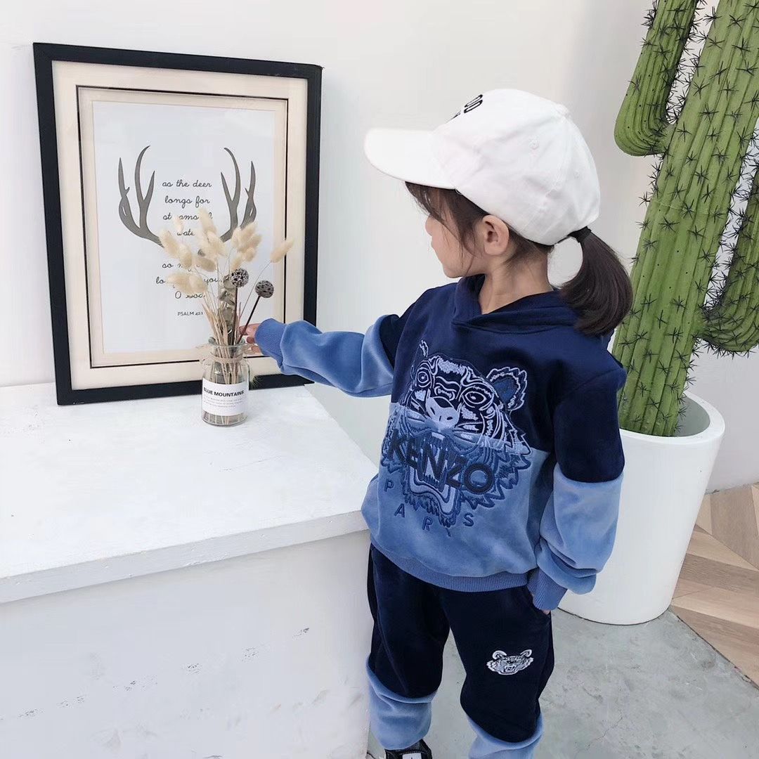 baby blue velvet tracksuit