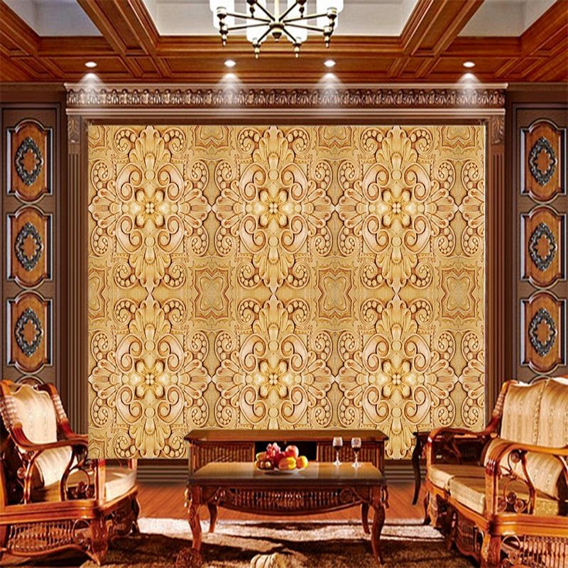 Large 3d Stereo Embossed European Decorative Retro Pattern Tv