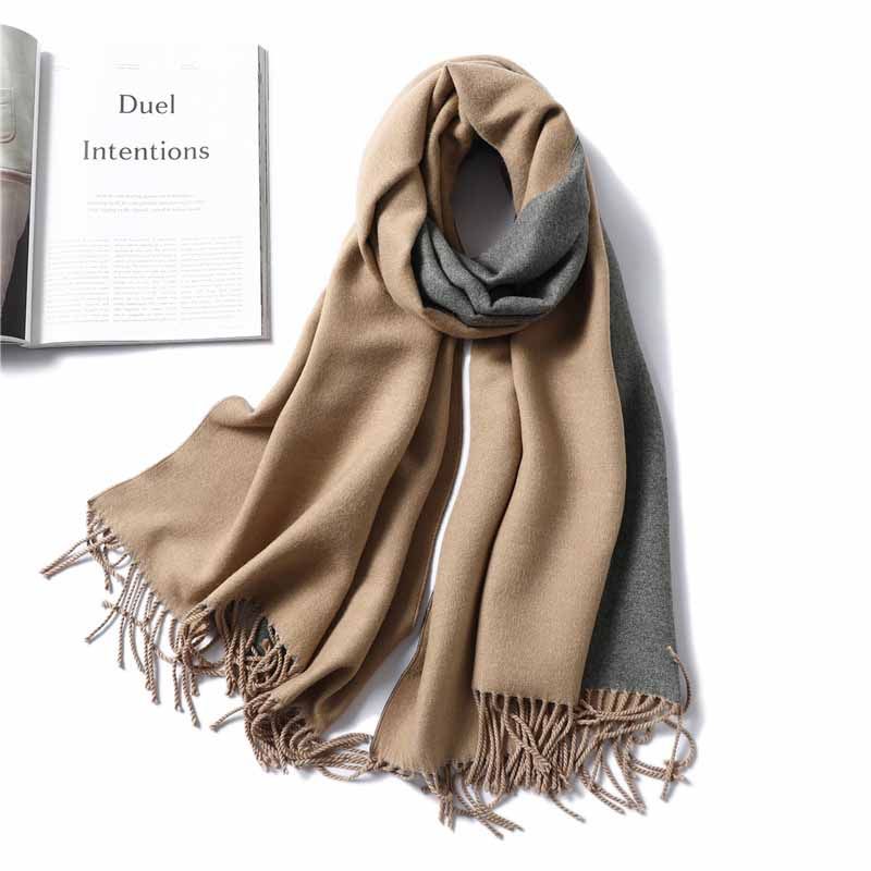 ladies tan scarf