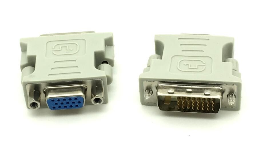K-One DVI-I Male to VGA SVGA HD 15 Pin Female Video Card Monitor LCD Converter Adapter