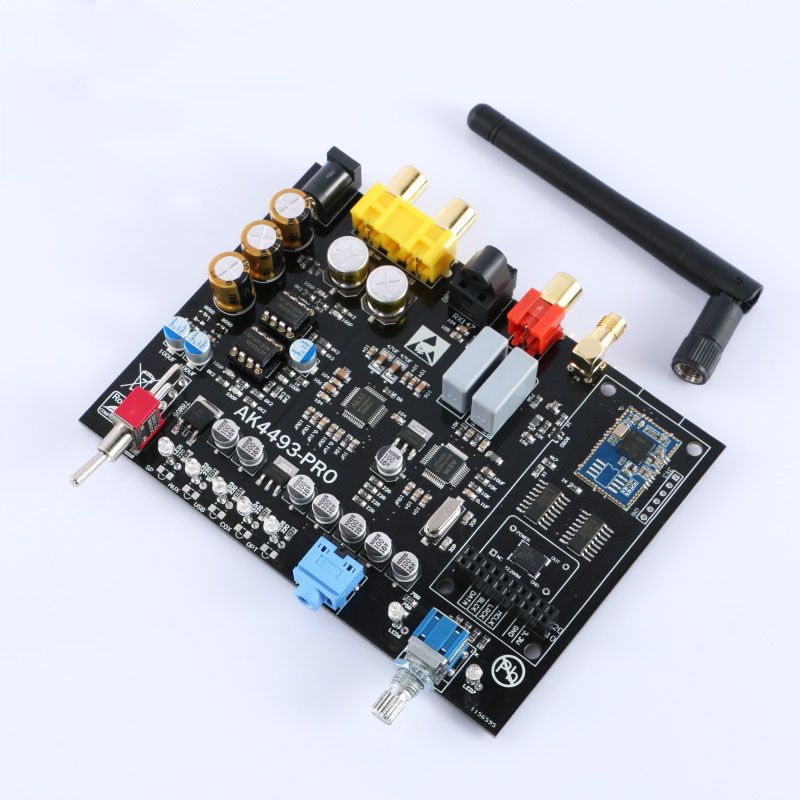 AK4493 Coaxial Fiber Digital Audio DAC Decoder Board CSR8675 Bluetooth ...
