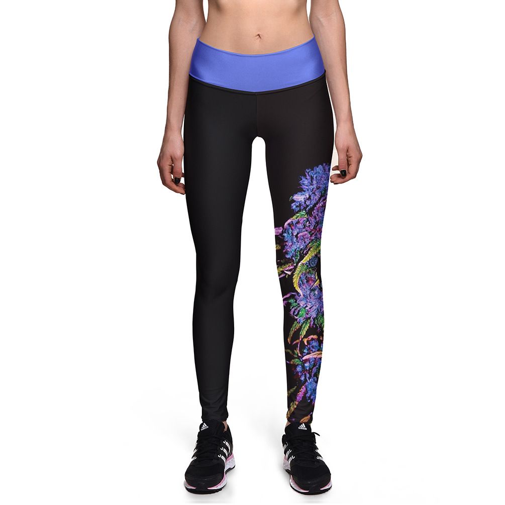 floral running tights