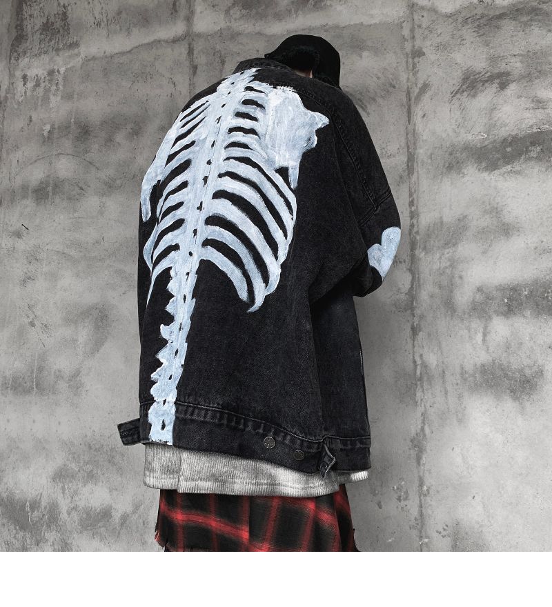 Punk Rock Denim Jean Fashion Clothes 