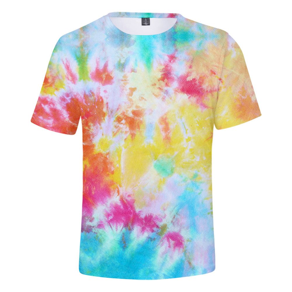 5xl manga larga mano teñidos hippie Tie Dye batik Flower Power Goa nuevo T-shirt talla S