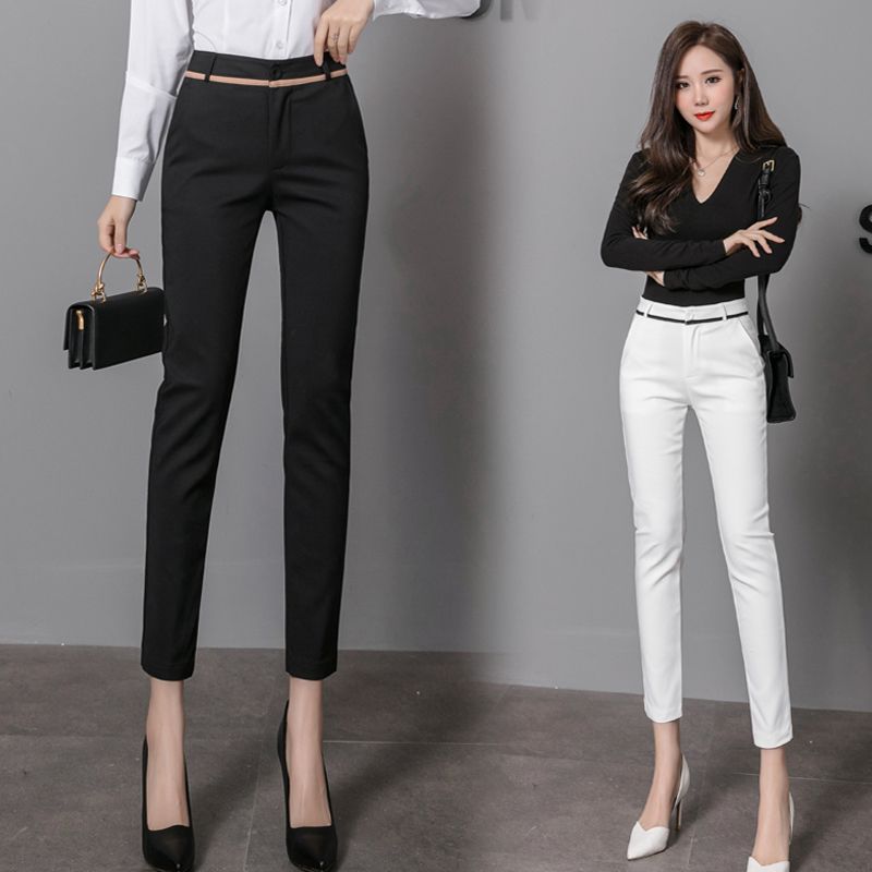womens high waisted formal trousers