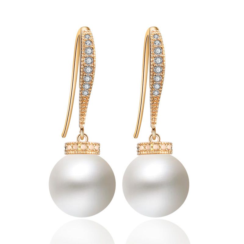 gold drop dangle earrings