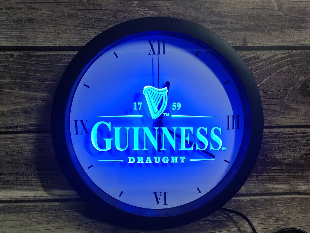 0e002 Guinness Vintage Logos Beer Bar App Rgb Led Neon Light Signs Wall Clock Howard Miller Clock Howard Miller Wall Clock From Linita 34 75 Dhgate Com