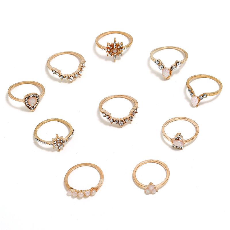12 Piezasconjunto De Gotas De Agua De La Corona Retro Star 12 Piezasconjunto De Gotas De Agua De La Corona Retro Star