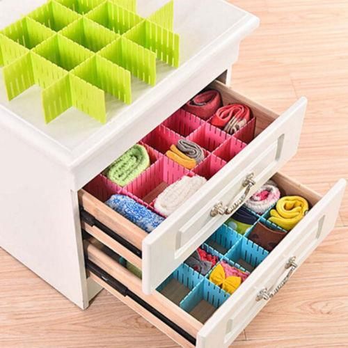 2019 Adjustable Drawer Organizer Board Storage Boxes Home